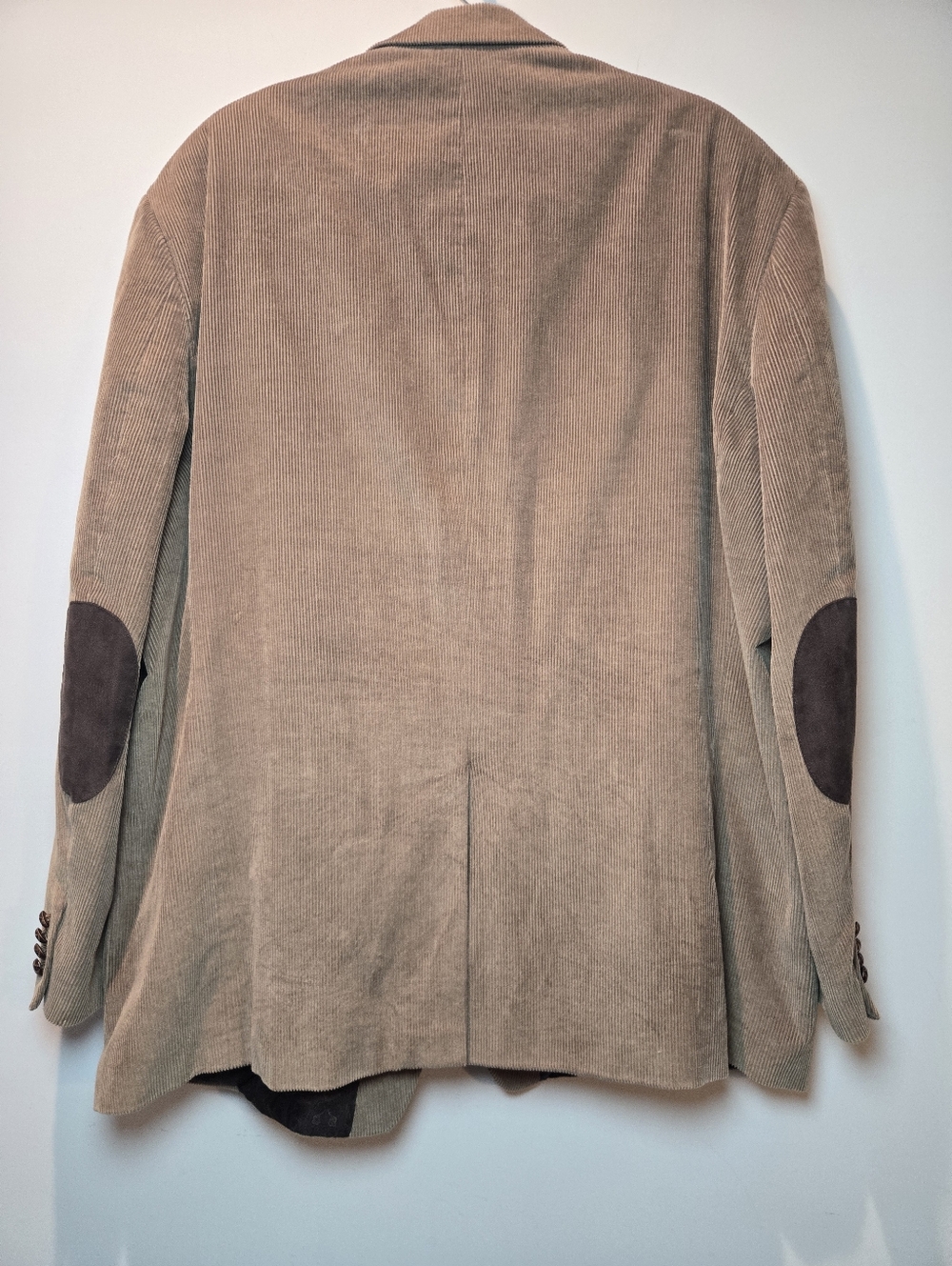 Lauren Ralph Lauren Curduroy Blazer Men's 52L Brown Sports Coat Elbow Patch 90s - Picture 2 of 13